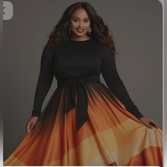 NWT Xpluswear Design Plus Size Formal Black Argyle Round Neck Long without belt - Picture 3 of 7